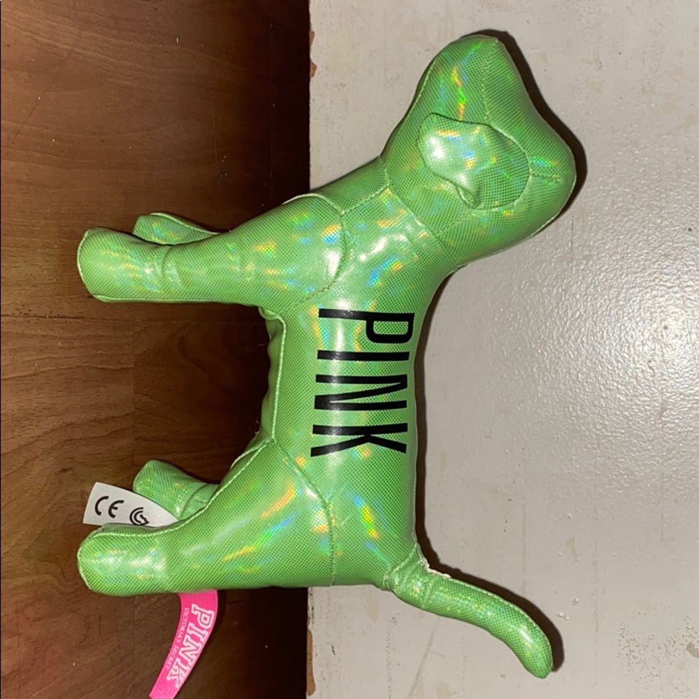 Shiny green Victoria secret dog